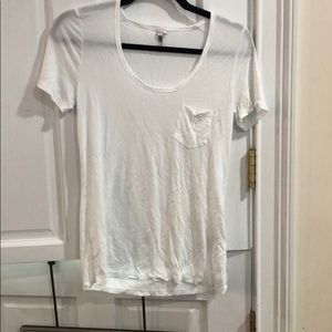 White tee from Banana Republic